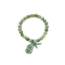 Grünes Jade Armband mit Pixiu - Für Wohlstand & Ruhe