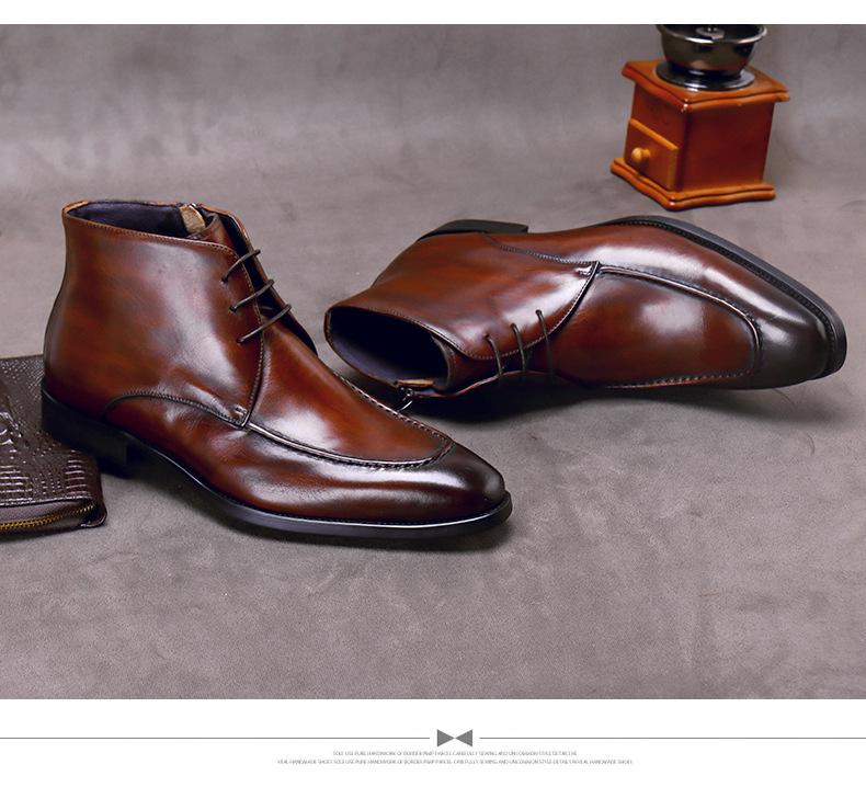 Handmade leather boots