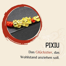 Doppelter Pixiu Barren & rotes Glücksarmband