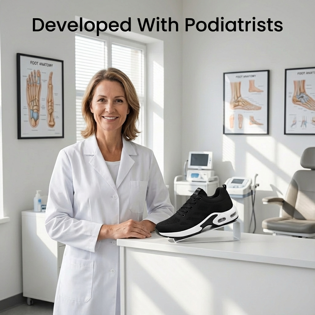 12-Hour Comfort Shoes for Heel & Plantar Fasciitis Relief (Unisex) (BOGO)