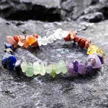7 Chakra Unbearbeitetes Kristall Armband