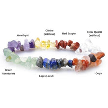 7 Chakra Unbearbeitetes Kristall Armband