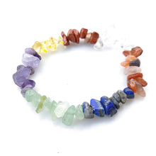 7 Chakra Unbearbeitetes Kristall Armband