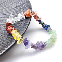 7 Chakra Unbearbeitetes Kristall Armband