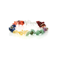 7 Chakra Unbearbeitetes Kristall Armband