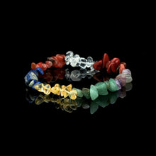 7 Chakra Unbearbeitetes Kristall Armband