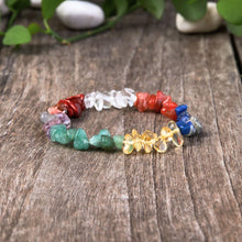 7 Chakra Unbearbeitetes Kristall Armband