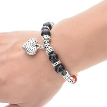 Reiki Armband mit Herz Anhänger - Heilung von Chakra Energien