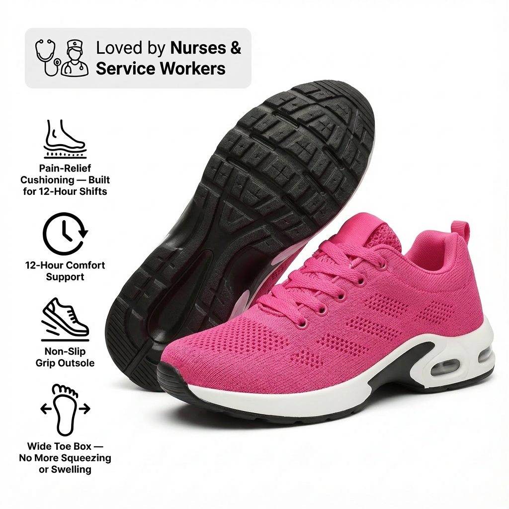 12-Hour Shift Shoes for All-Day Foot, Knee & Back Pain Relief