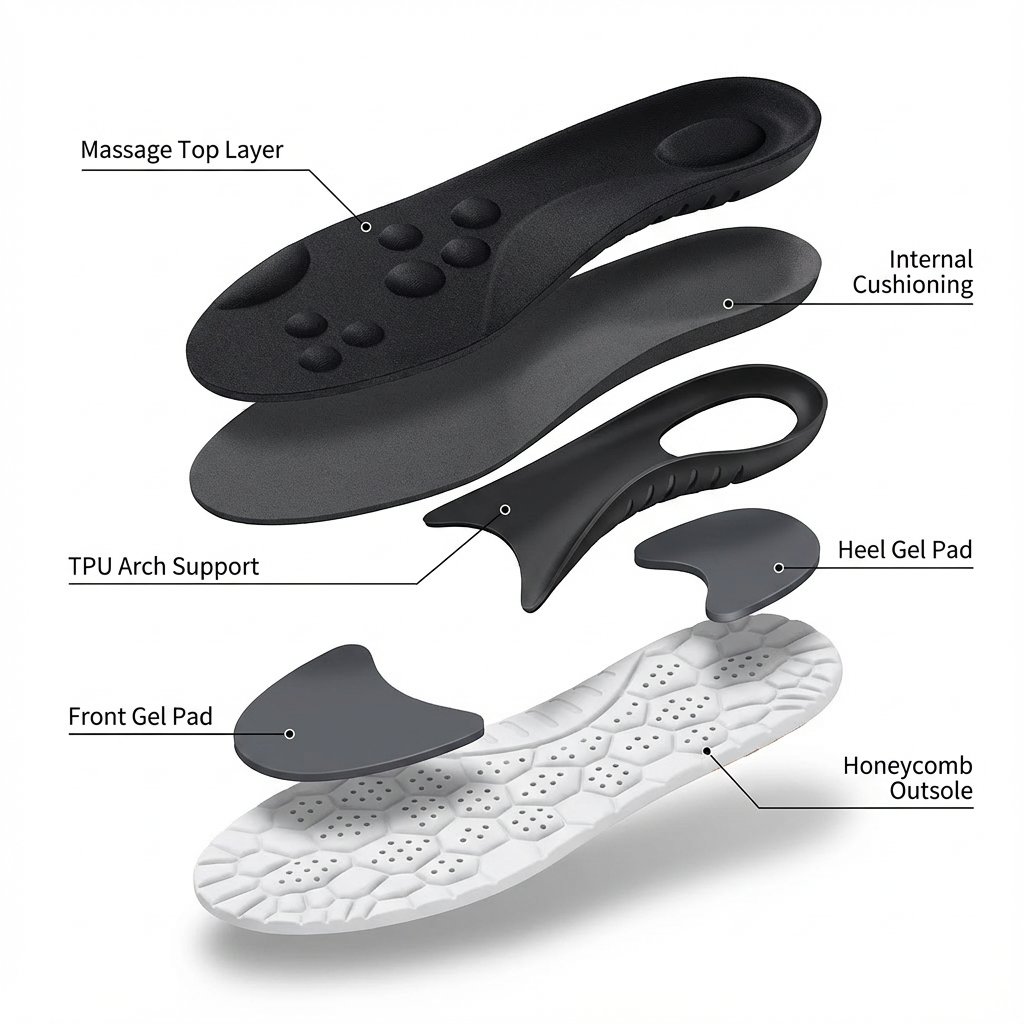 Pain Relief Insoles - 12 Hour Shift Comfort