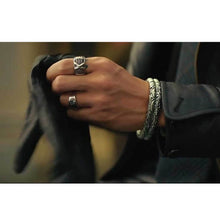 Antiker Silberner Drachen Armreif - Für Stärke