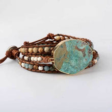 Beruhigender Freund Jaspis Boho Armband