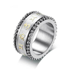 Buddhistischer Mantra Ring Sorgen Fidget Ring - gegen Angst