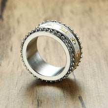 Buddhistischer Mantra Ring Sorgen Fidget Ring - gegen Angst
