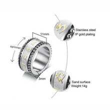 Buddhistischer Mantra Ring Sorgen Fidget Ring - gegen Angst