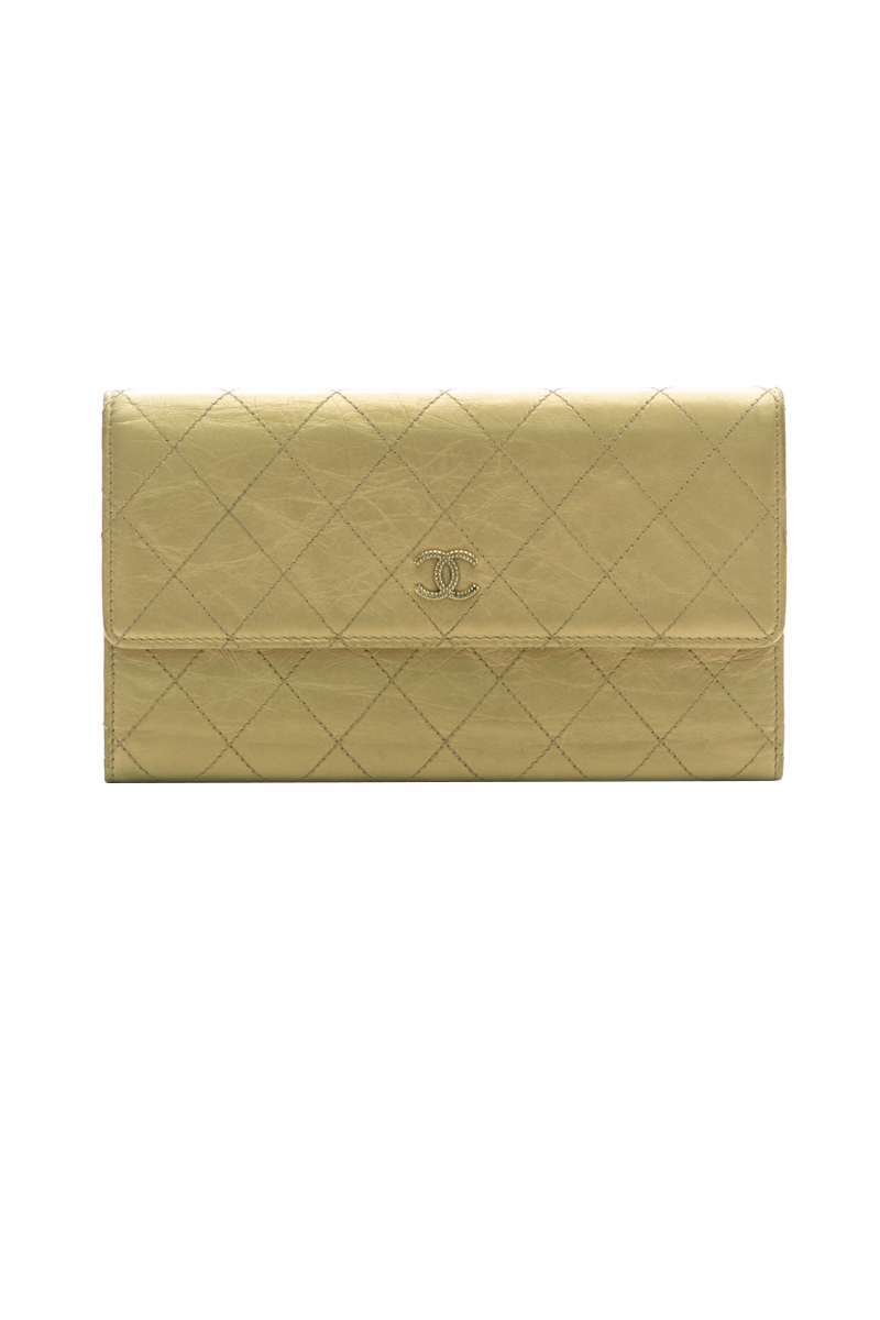 CC Quilted Long Wallet