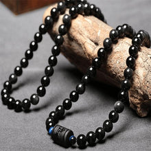 Drachen und Phoenix Obsidian Wickelarmband - Ehrlichkeit & Unendliche Liebe