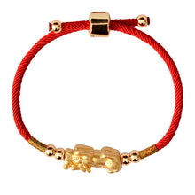 Rotes Kordelarmband mit Piyao-Anhänger