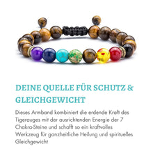 Tigerauge Chakra Armband - Für Gesundheit, Schutz & Gleichgewicht