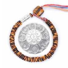 Tigerauge Tibet Mantra-Armband – für Schutz & spirituelles Wachstum