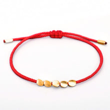 Kupferperlen Rotes Faden-Armband – für Gesundheit & Glück