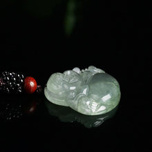 Jade-Kette mit lachendem Buddha - Für Zufriedenheit