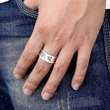 Buddhistisches Mantra & Herz Sutra Ring - Erlange Wahre Glückseligkeit