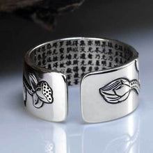 Ring mit Herz des Lotus Sutra