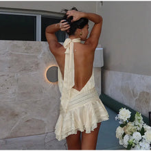 Gianna | Halter Lace Mini Dress