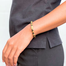 Schwarze & Goldene Perlen Feng Shui Pixiu Glücksbringer