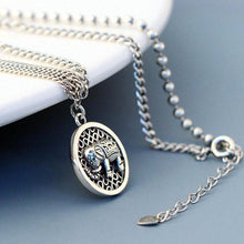 Silberne Elefanten Halskette - Glücksbringer