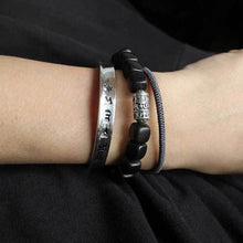 Tibetischer Mantra Armreif mit Herzsutra - Silber