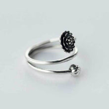 Silberner Lotus Ring