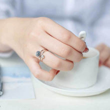 Silberner Lotus Ring