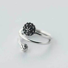 Silberner Lotus Ring