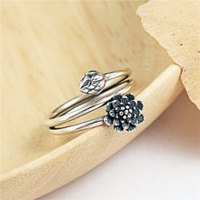 Silberner Lotus Ring