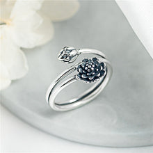 Silberner Lotus Ring