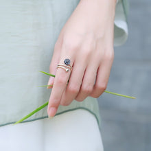 Silberner Lotus Ring