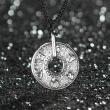 Tibetanische Mani Mantra Münz Halskette - Om Mani Padme Hum