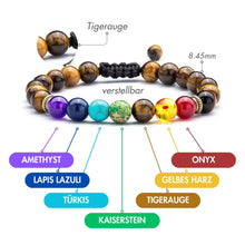 Tigerauge Chakra Armband - Für Gesundheit, Schutz & Gleichgewicht