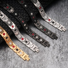 Magnet Therapie Armband - Schwarz, Silber, Gold