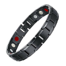 Magnet Therapie Armband - Schwarz, Silber, Gold