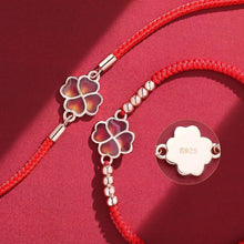 Vierblättriges Kleeblatt Armband - Glücksbringer