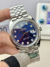 41 Blue Diamond Dial Watch