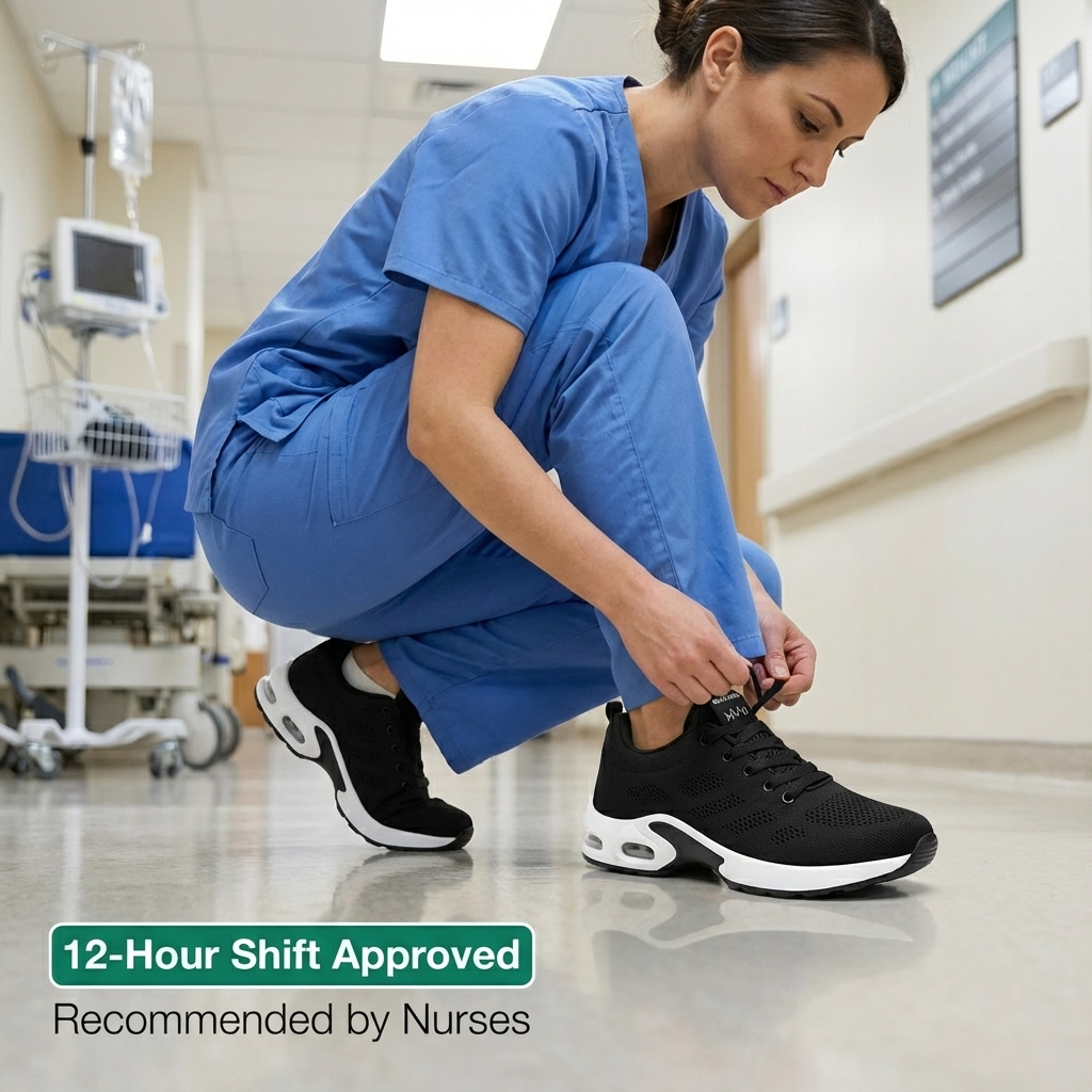 12-Hour Shift Shoes for All-Day Foot, Knee & Back Pain Relief (BOGO)