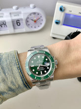 Green Dial Bezel Steel Mens Watch 40